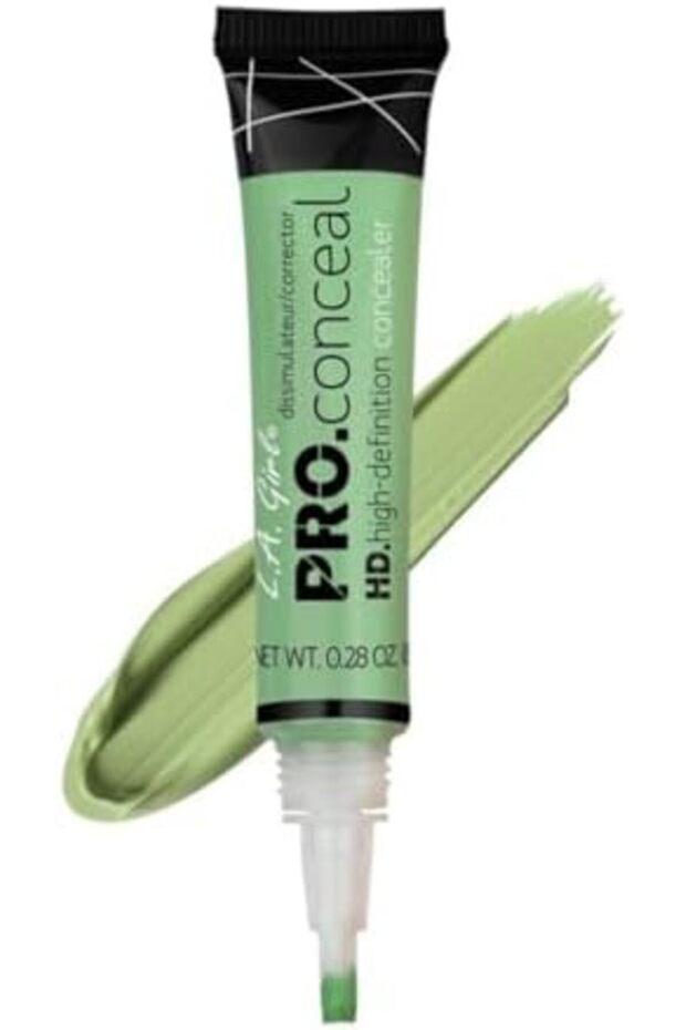 L.A. Girl Pro Conceal HD Concealer, Green Corrector, 0.28 Ounce