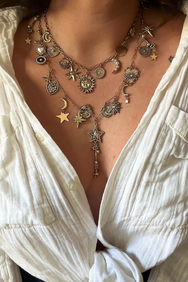 Çoklu Figürlü Tasarım Kolye - 2