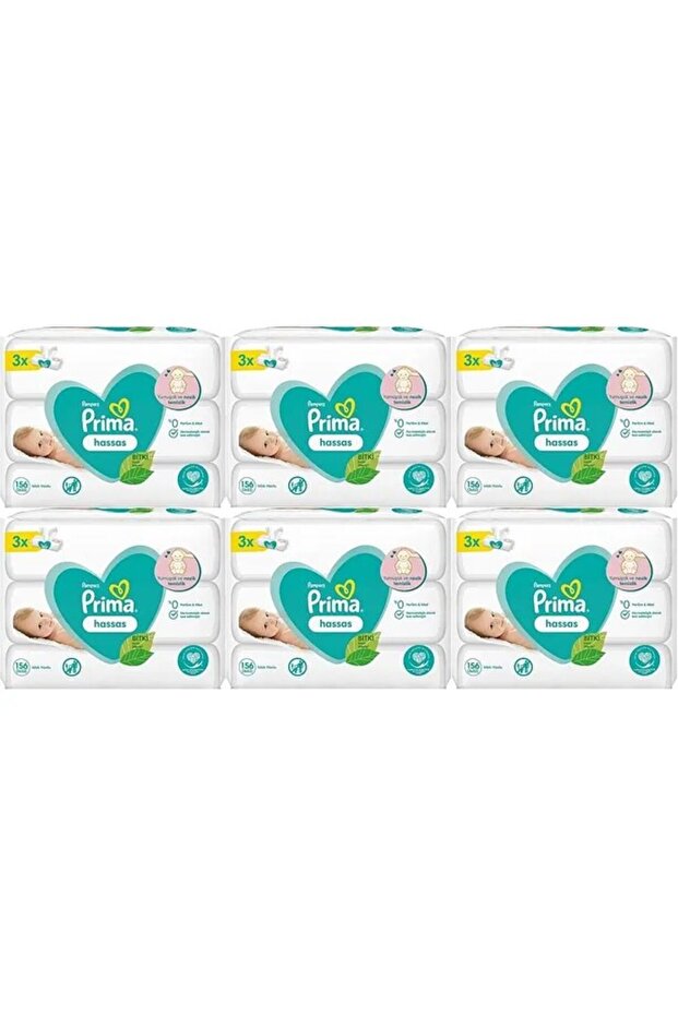 Wet Towel Wipes for Sensitive Skin 52 Sheets - Pack of 18