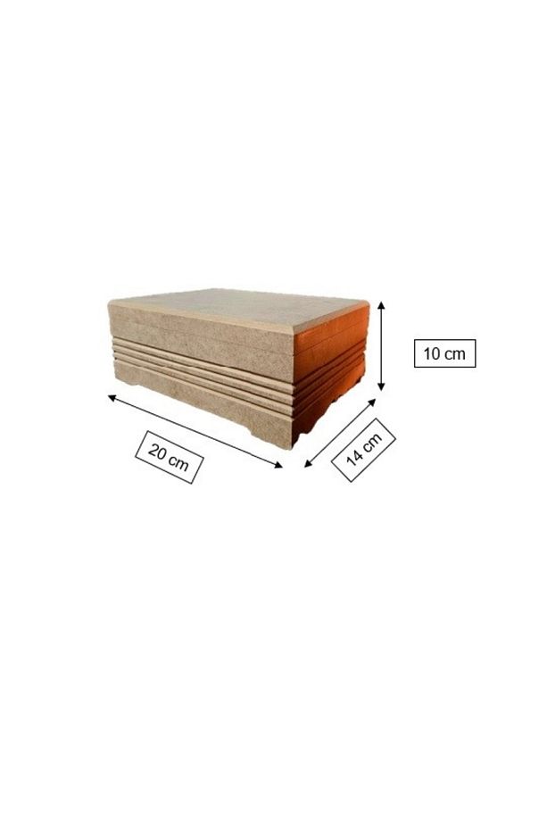 Ahşap 6 Bölmeli Takı Saat Aksesuar Kutusu Fitilli Model Ham Hobi Boyama Mdf - 4