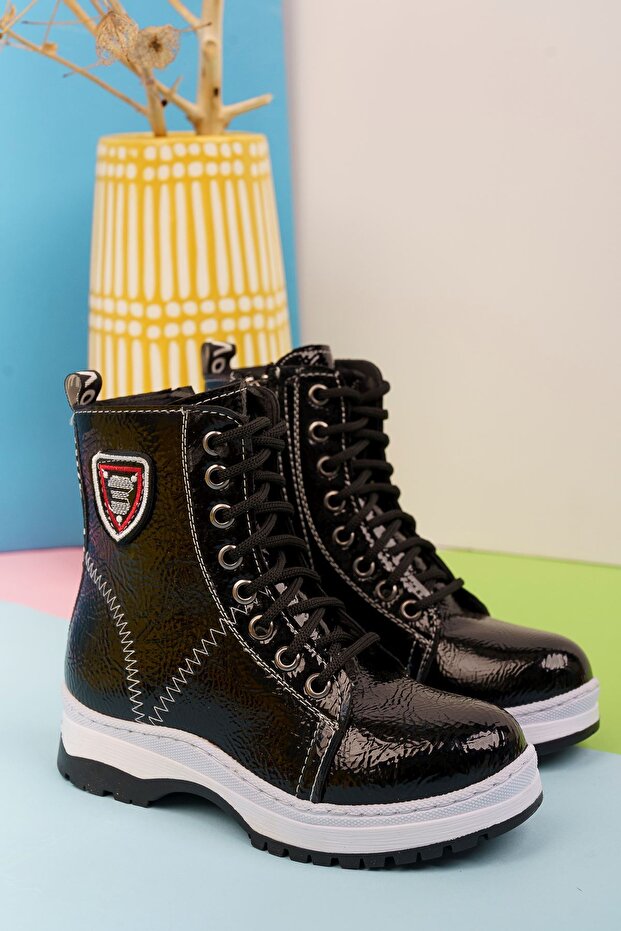 Termo Taban Siyah Rugan Çocuk Bot - 3