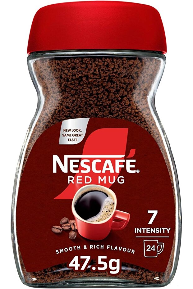 Red Mug Double Roast Soluble Instant Coffee Granules Jar (47.5g)