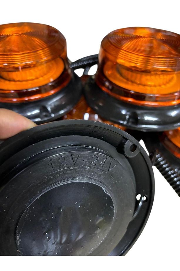 12v/110volt Sarı Sarı Ledli Çakmak Fişli Mıknatıslı Tepe Lambası 10 MODLÜ - 6