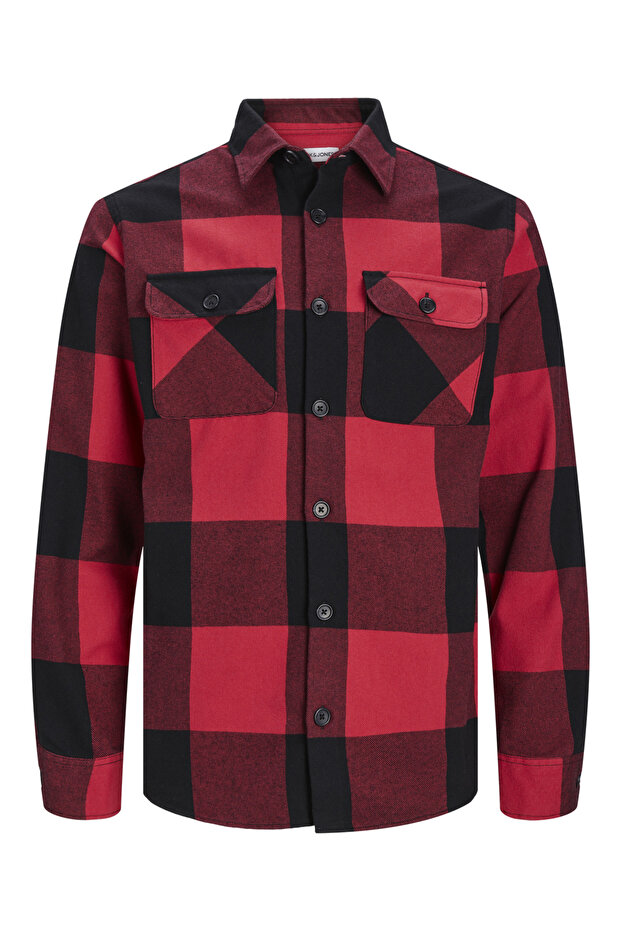 جاكيت رجالي مريح من جاك اند جونز - أحمر - 7