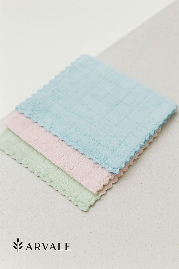 1 Adet Kare Desenli Mikrofiber Havlu Banyo Havlusu | Banyo Havlu - 1