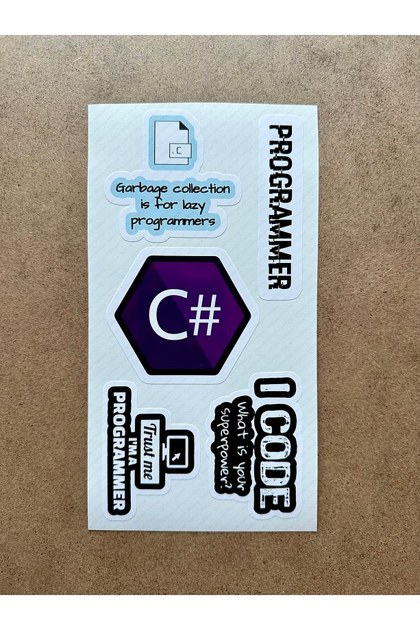 Yazılım & Yazılımcı Software Developer Laptop Notebook Tablet Etiket Sticker Set P52 - 4