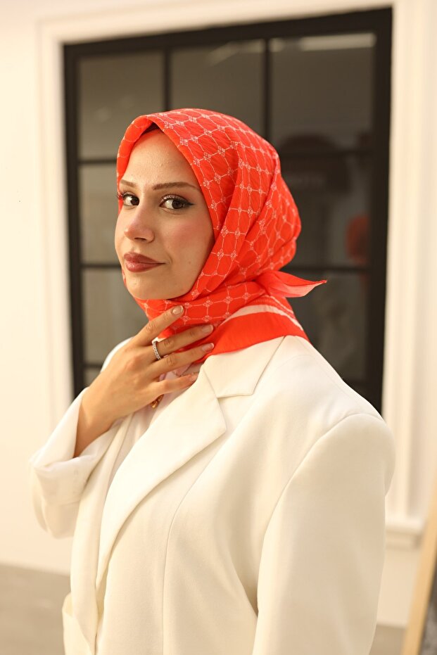 Monogram Desen Olinda Eşarp - 2
