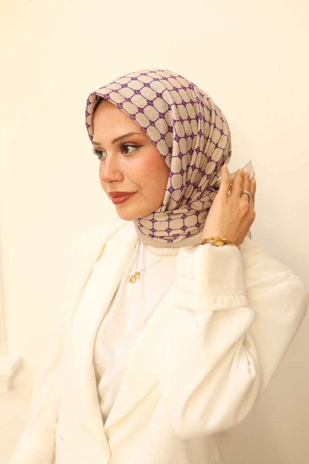 Monogram Desen Olinda Eşarp - 2