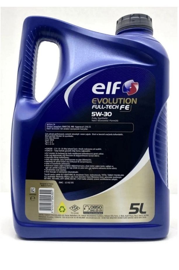 5w-30 Elf Full Tech Motor Yağı 5lt-partiküllü - 3
