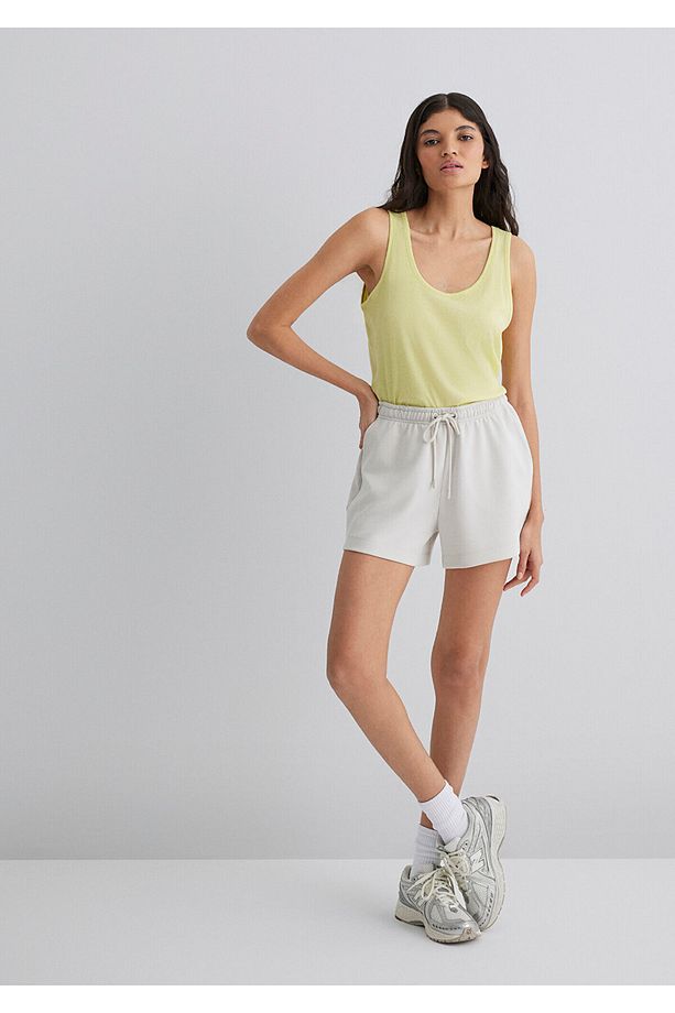 Bej Tencel Tm Modal Şort 1410154-83746 - 1