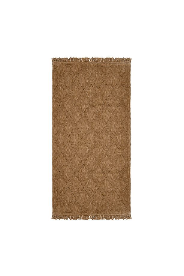 Soft Ruut Rutenna Halı - Bej - 80x150 cm - 1