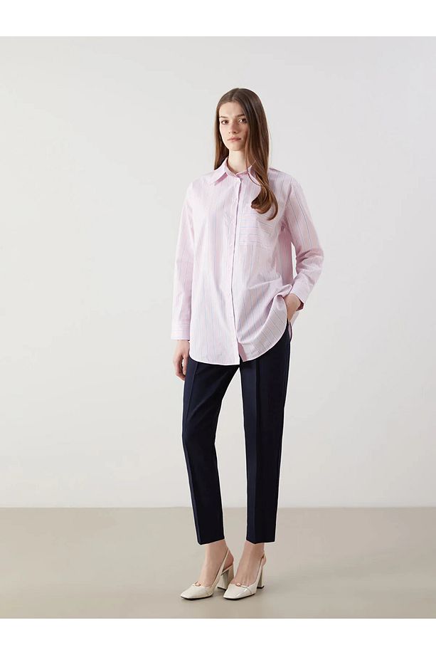 LCW DREAM Ekru Bisiklet Yaka Çiçekli Kadın Pijama Takımı - 7