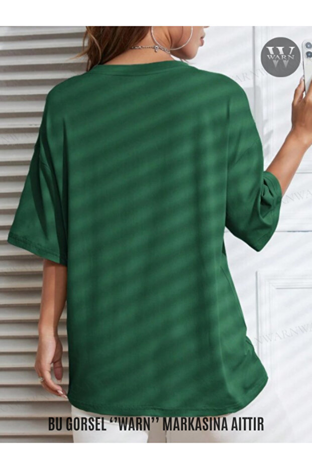 Yazlık Renkli Oversıze Tshirt - 3