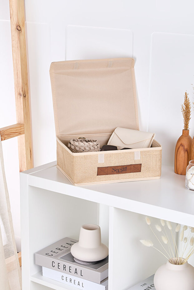 Rectangular Box with Jute Lid - 2