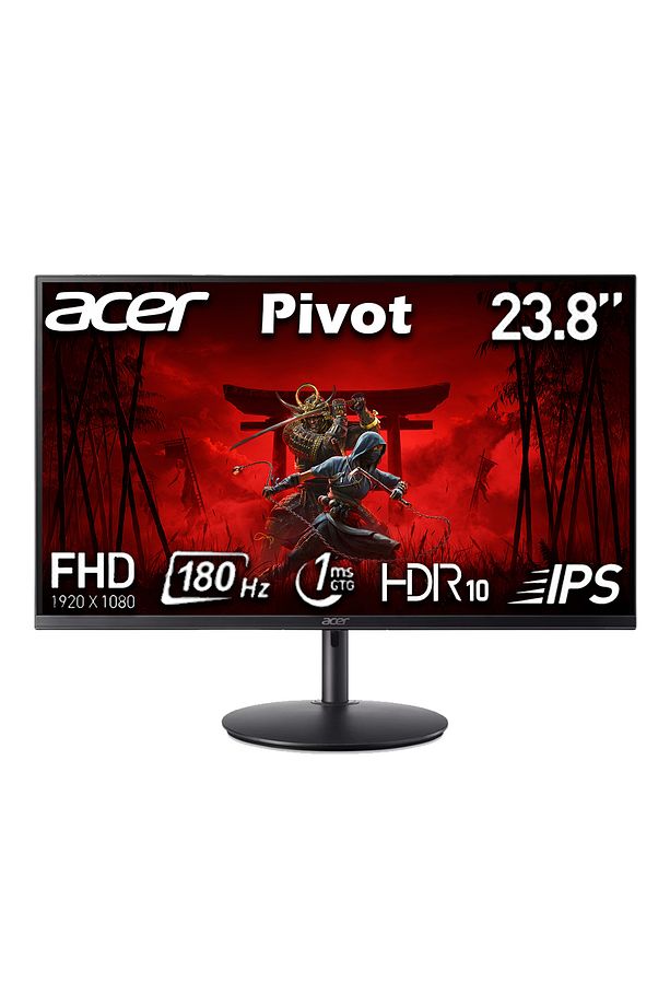 Nitro XF240Y M3biiph 23.8" 1ms 180Hz AMD FreeSync Premium DP+HDMI IPS FHD Pivot Monitör UM.QX0EE.315 - 1