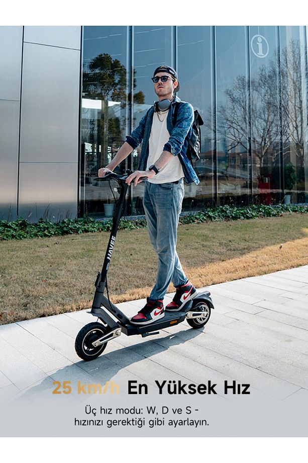 St3 Pro Elektrikli Scooter 1350w Güç 75 Km Menzil Turbo Mod %28 Eğim Perf. Dörtlü Süspansiyon - 6