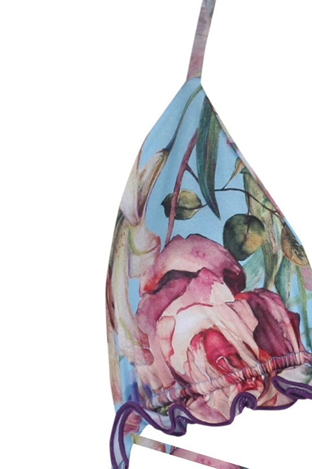 Triangle Blu Bikini Set - 3