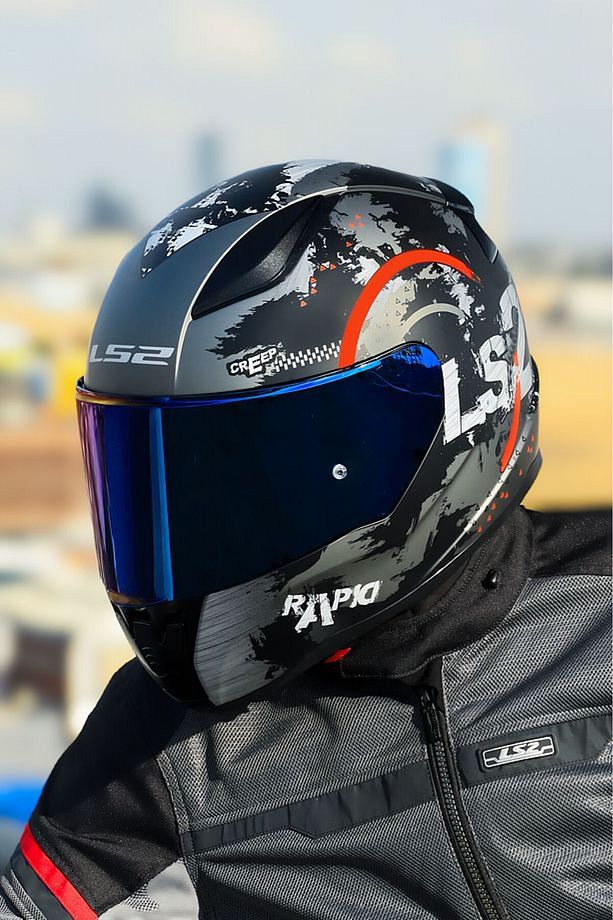 Rapıd 2 Cırcle Mat Tıtanıum-turuncu Kapalı Kask - 4