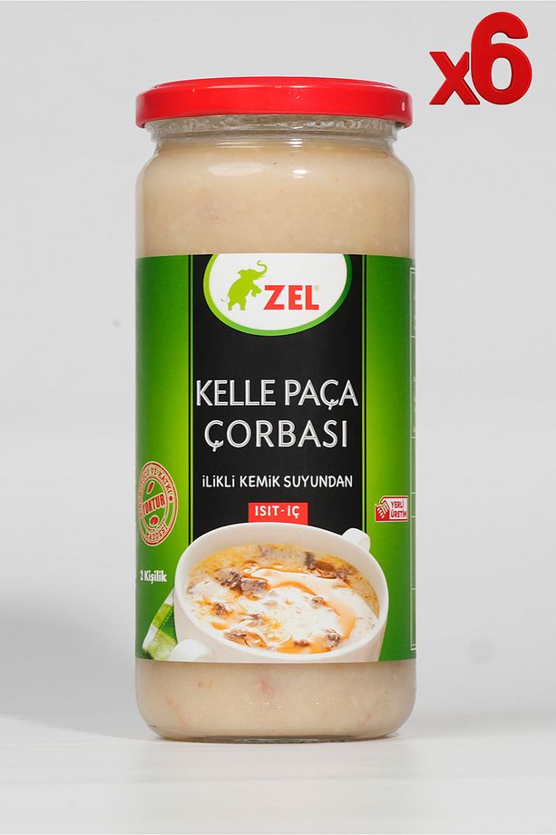 Kelle Paça Çorbası 480 Ml - Ilikli Kemik Suyundan - 6 Adet - 1