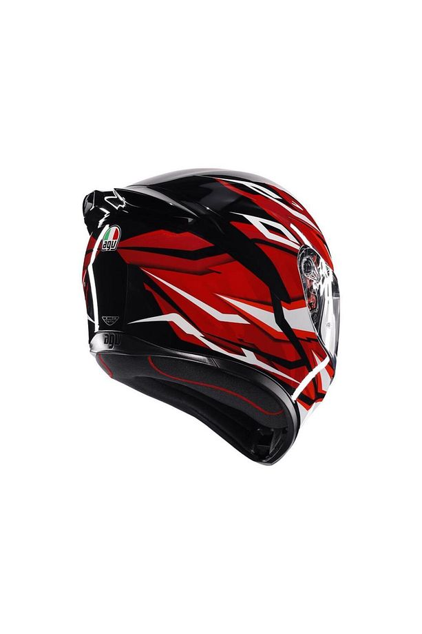 K1 S Lion Black Red White Configuration Kapalı Kask - 7