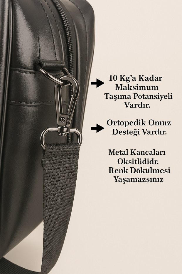 Bag Shoulder Strap Leather Adjustable - 2