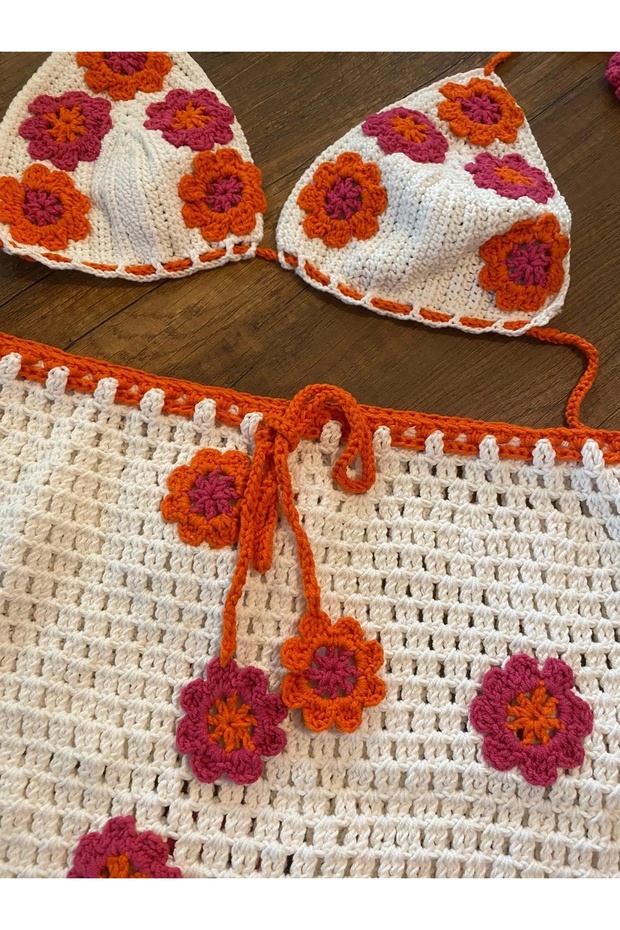 Knitted Patterned Dress - 3