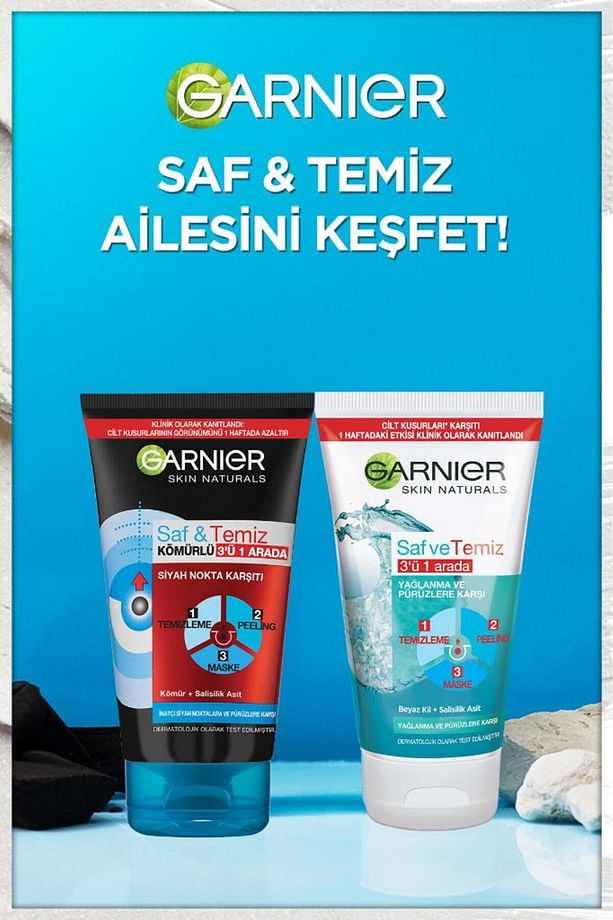 Saf Temiz 3ü 1 Arada Maske Peeling 150 ml - 7