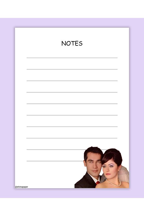 Yaprak Dökümü Not Kağıdı, A6 Boyut, Memopad, To Do List, Bloknot, Ferhunde Şevket Not Defteri - 1