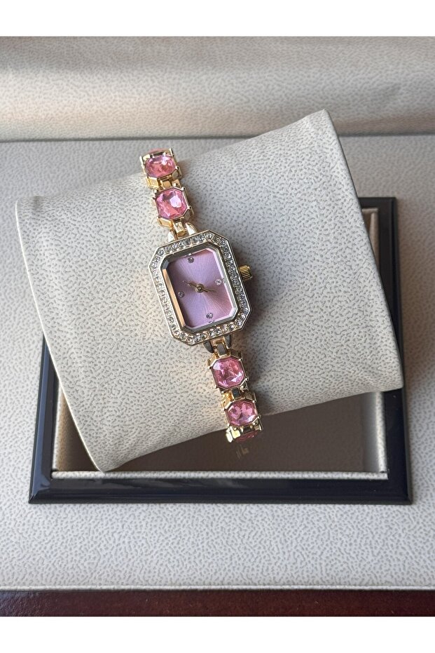 Special Series Cutout Crystal Stone Retro Women's Wristwatch