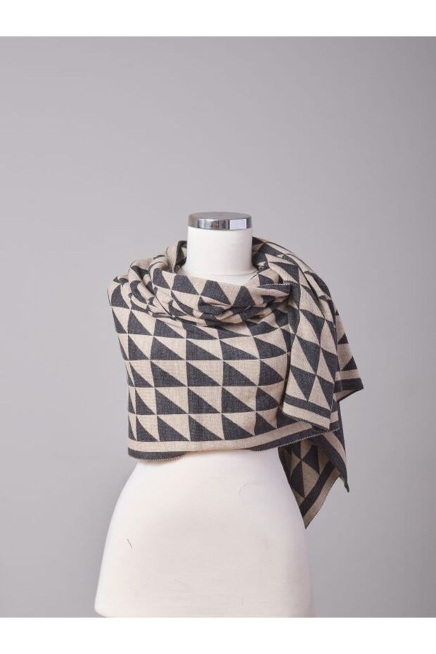 شال تريكو - نمط مثلث - 3