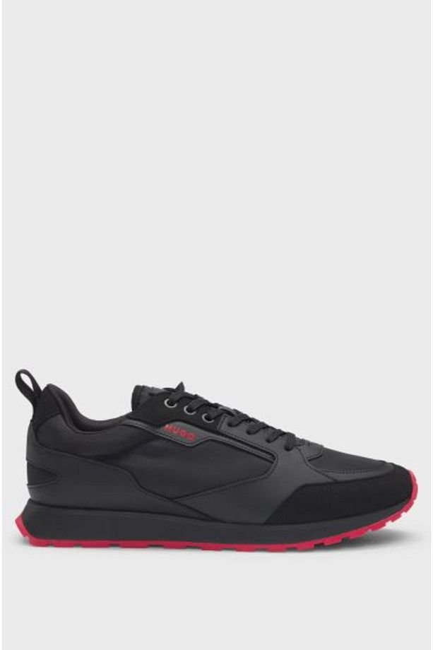 Logolu Süet Detaylı Sneaker Ayakkabı Erkek AYAKKABI 50536568 001 - 1
