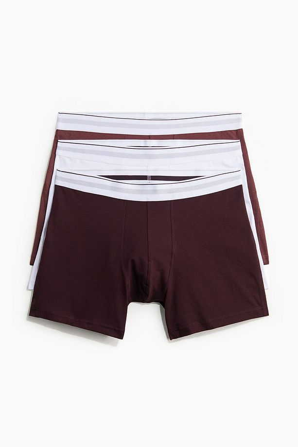 3'lü Normal Paça Boxer Şort Lycra® - 4