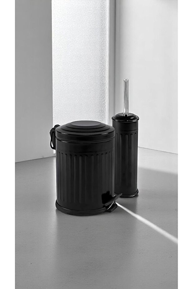 Ikili Banyo Seti Siyah Vintage - 7