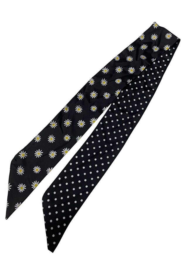 Stripe Tie-Scarf Patterned Accessory - 2