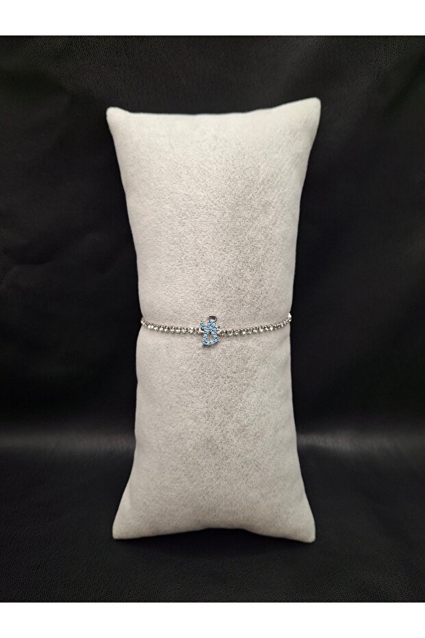 Silver Color Stone Waterway Angel Model Bracelet