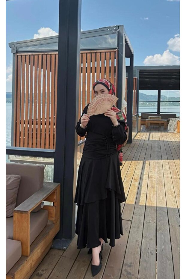 Siyah Peri Elbise - 1