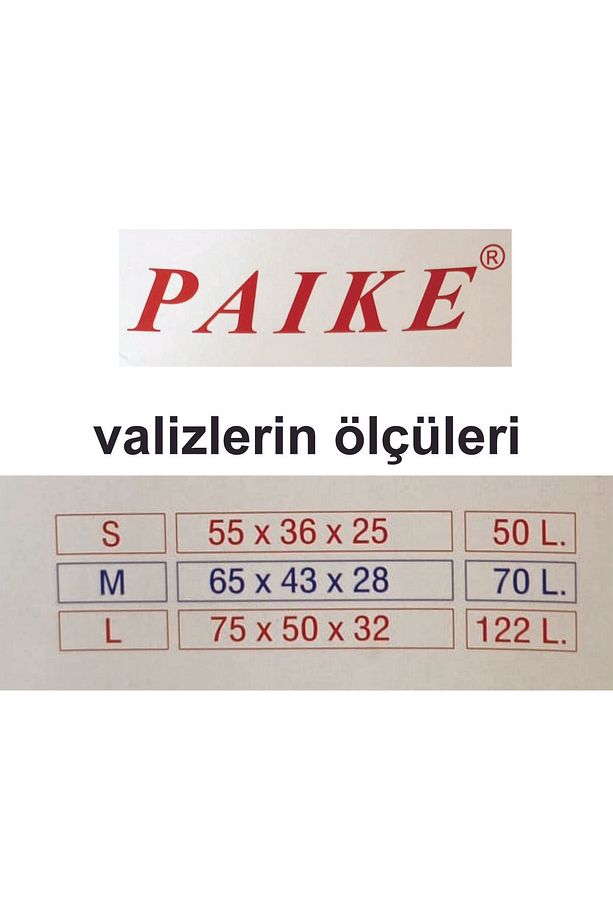 PAİKE--PP POLİKARBON--ESNEK SİLİKON--ÜSTÜN KALİTELİ--ORTA VE KÜÇÜK BOY VALİZ - 8