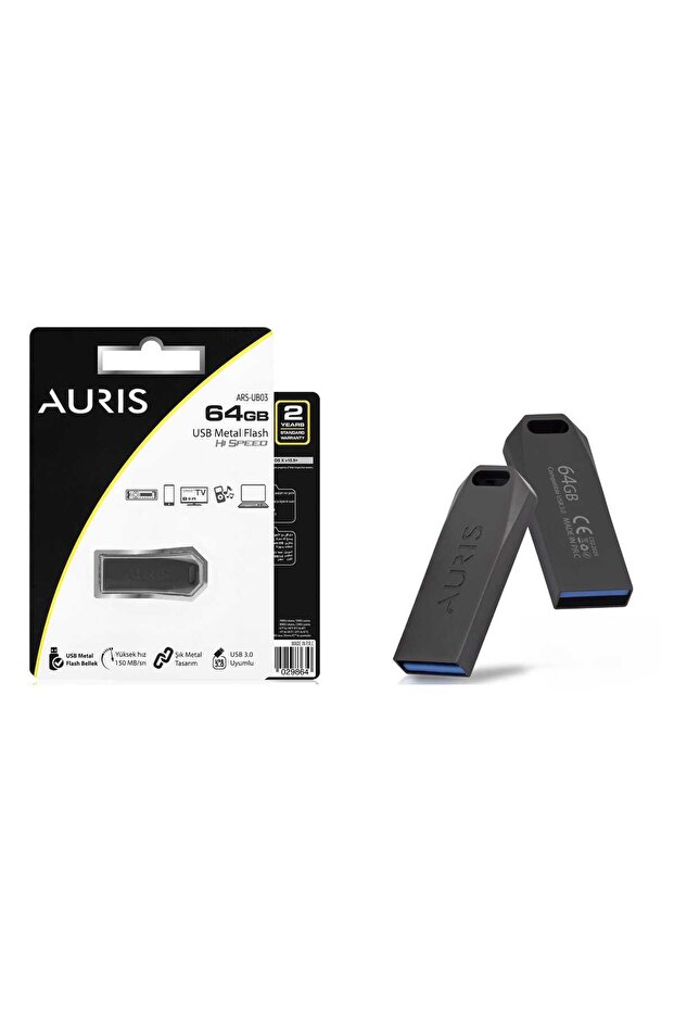 64Gb USB 3.0 Metal High Speed 150Mb/S Flash Memory