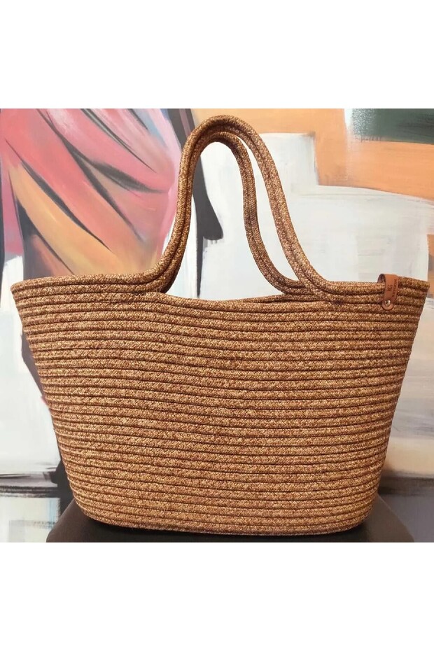 Bhr Creeative New Season Jute Straw Beach and Bag