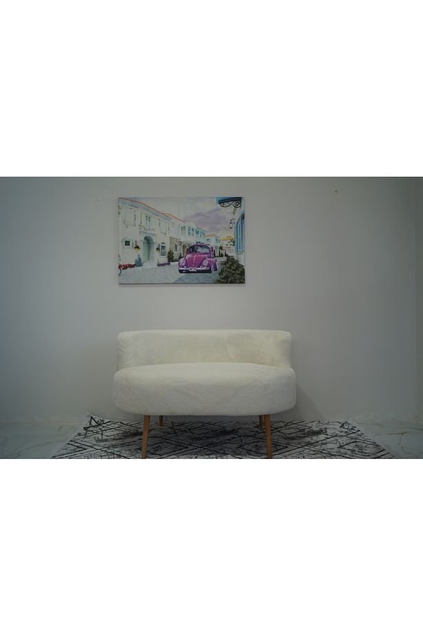 Ekru Teddy Çift Kişilik Berjer (SALON, BALKON, OFİS) - 3