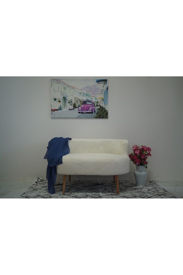 Ekru Teddy Çift Kişilik Berjer (SALON, BALKON, OFİS) - 2