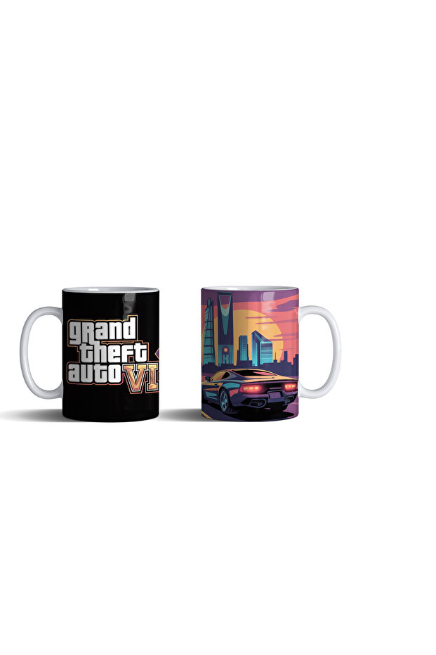 كوب قهوة بتصميم Grand Theft Auto 6 إصدار المملكة العربية السعودية، 11 أونصة