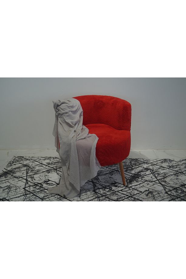 Kırmızı Teddy Tek kişilik Berjer (SALON, BALKON, OFİS) - 1