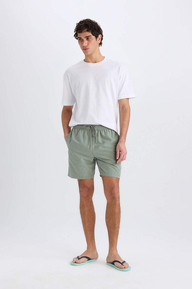 Regular Fit Kısa Boy Yumuşak Tuşeli Deniz Şortu E0993AX25HS - 1