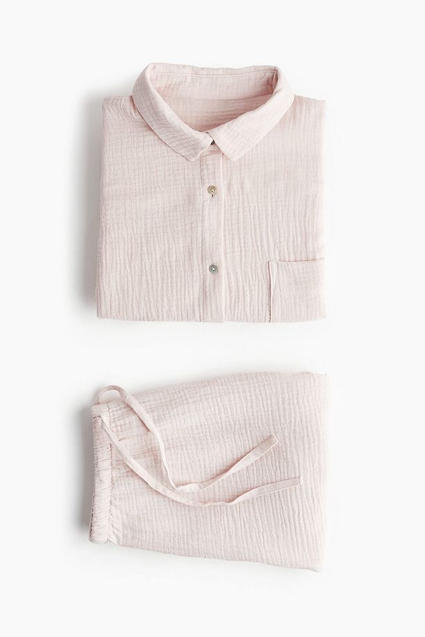 Gömlek ve Şortlu Pijama Takımı - 5