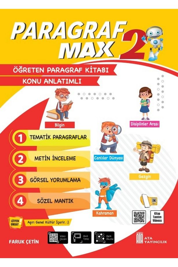 2.Sınıf Yüzde Yüz Yeni Nesil Türkçe Max+Paragraf Max Konu Anlatımlı+Gıcır Gıcır Denenmiş 7 li Deneme - 4