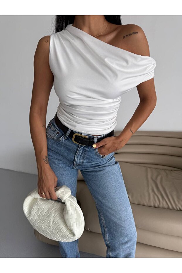 SİMETRİ YAKA MODEL BLUZ - 2