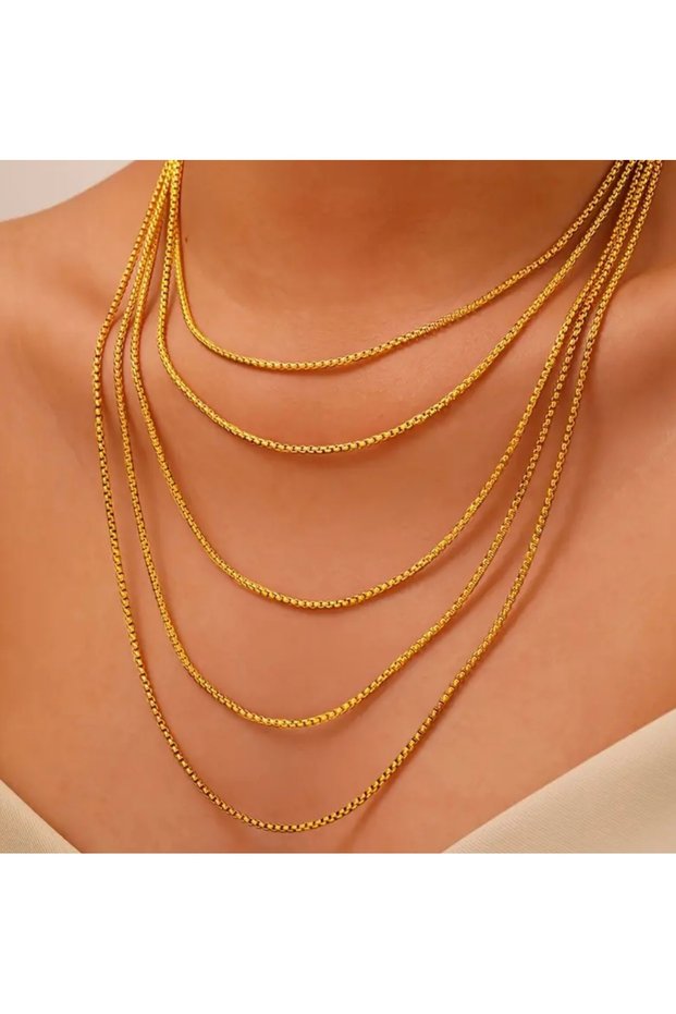 5 Li 316 L Combined Steel Tarnish-Free Necklace New Season 35,40,45,50,55 cm