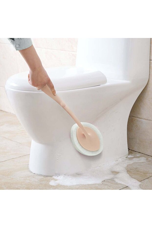 Abrasive sponge brush for washing, replaceable sponge - 5