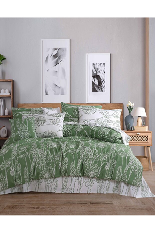 Lara Delux 80% Cotton Double Duvet Cover Set